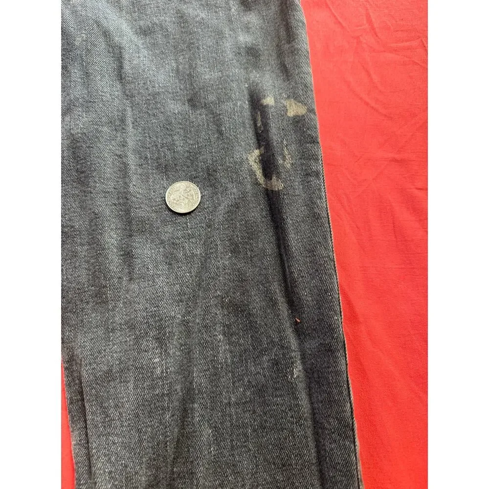 Old Navy Slim Built-In Flex Jeans 29x30 Heavily Flawed Bleach Paint AS-IS